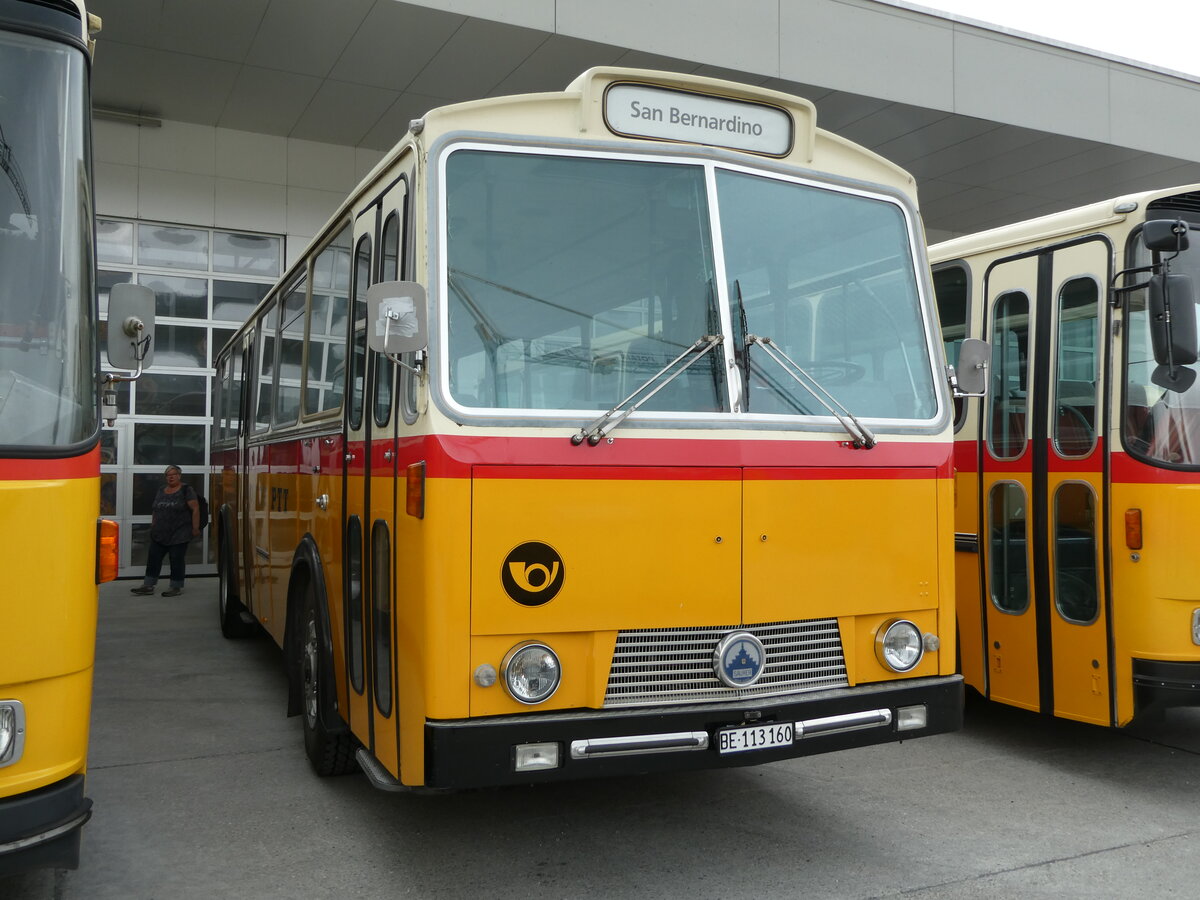 (239'576) - Gast, Reutigen - BE 113'160 - Saurer/T�scher (ex HPTrans, Thusis; ex Mauerhofer, Worb; ex Erni, Schupfart Nr. 3; ex P 24'636) am 27. August 2022 in Oberkirch, CAMPUS Sursee