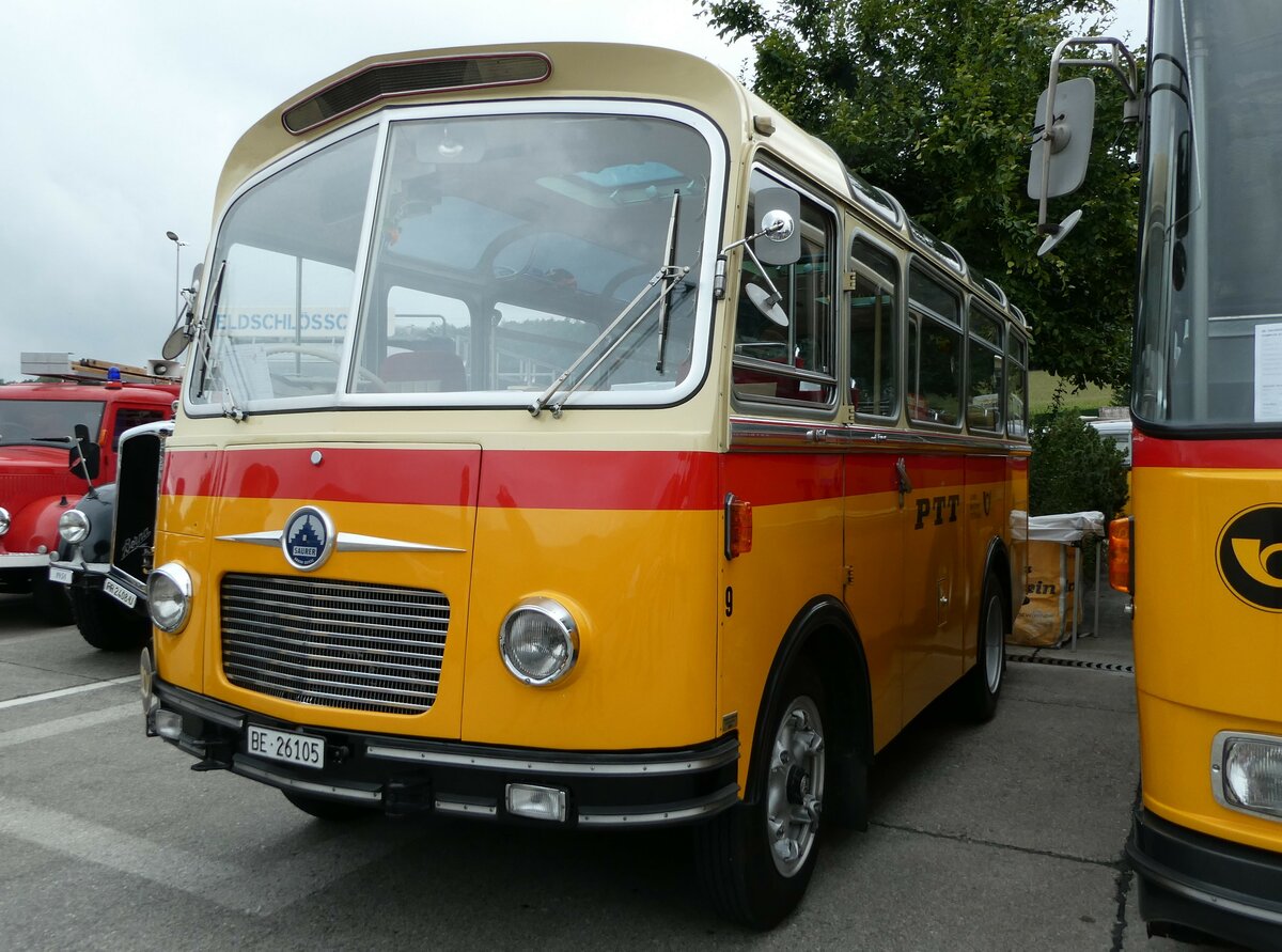 (239'617) - Schmid, Th�rishaus - Nr. 9/BE 26'105 - Saurer/R&J (ex Geiger, Adelboden Nr. 9) am 27. August 2022 in Oberkirch, CAMPUS Sursee