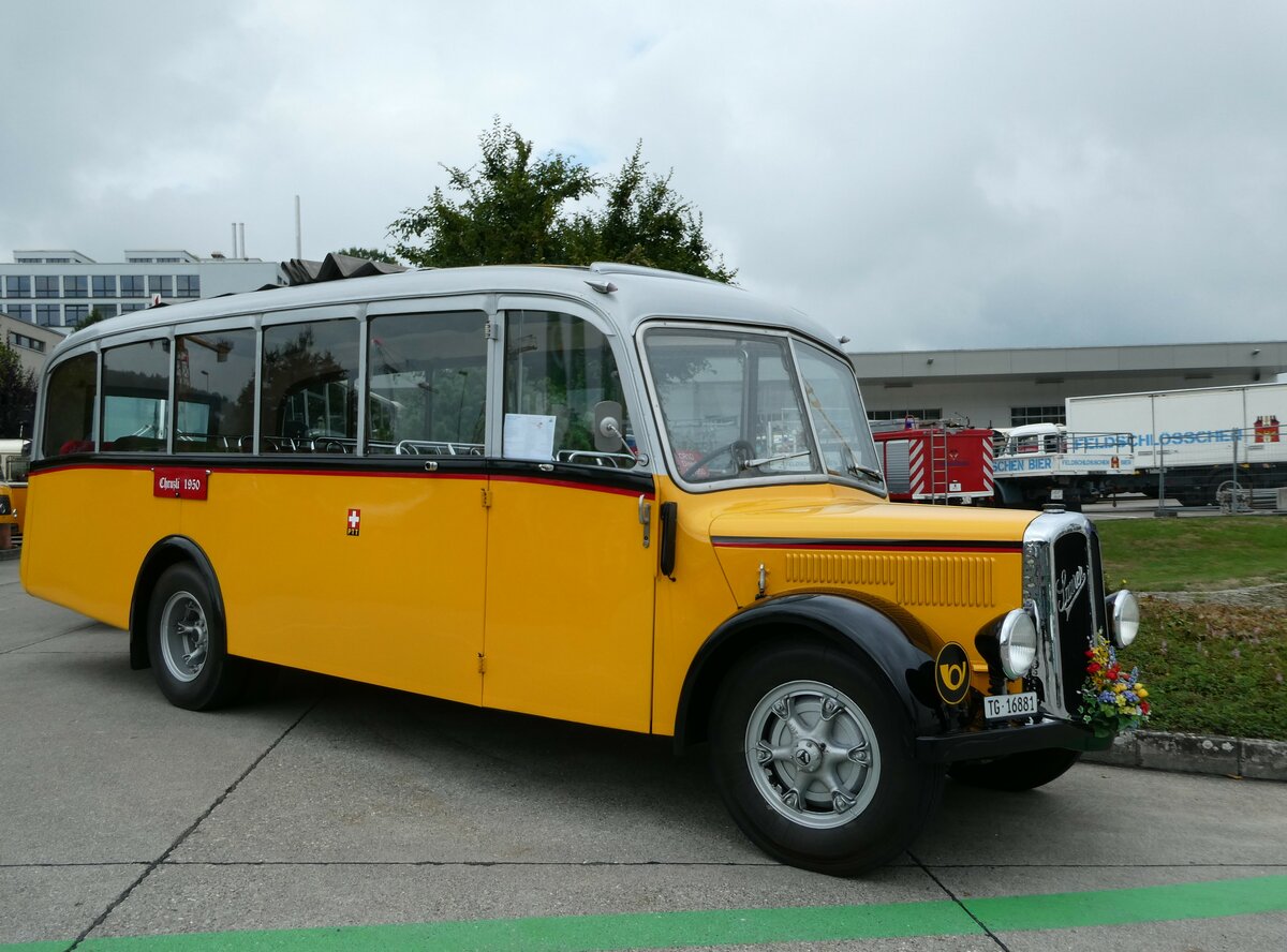 (239'620) - Zollikofer, Berg - TG 16'881 - Saurer/H�nni (ex Reusser, Thun; ex Kontiki, Wettingen; ex Nussbaumer, Ganterschwil) am 27. August 2022 in Oberkirch, CAMPUS Sursee