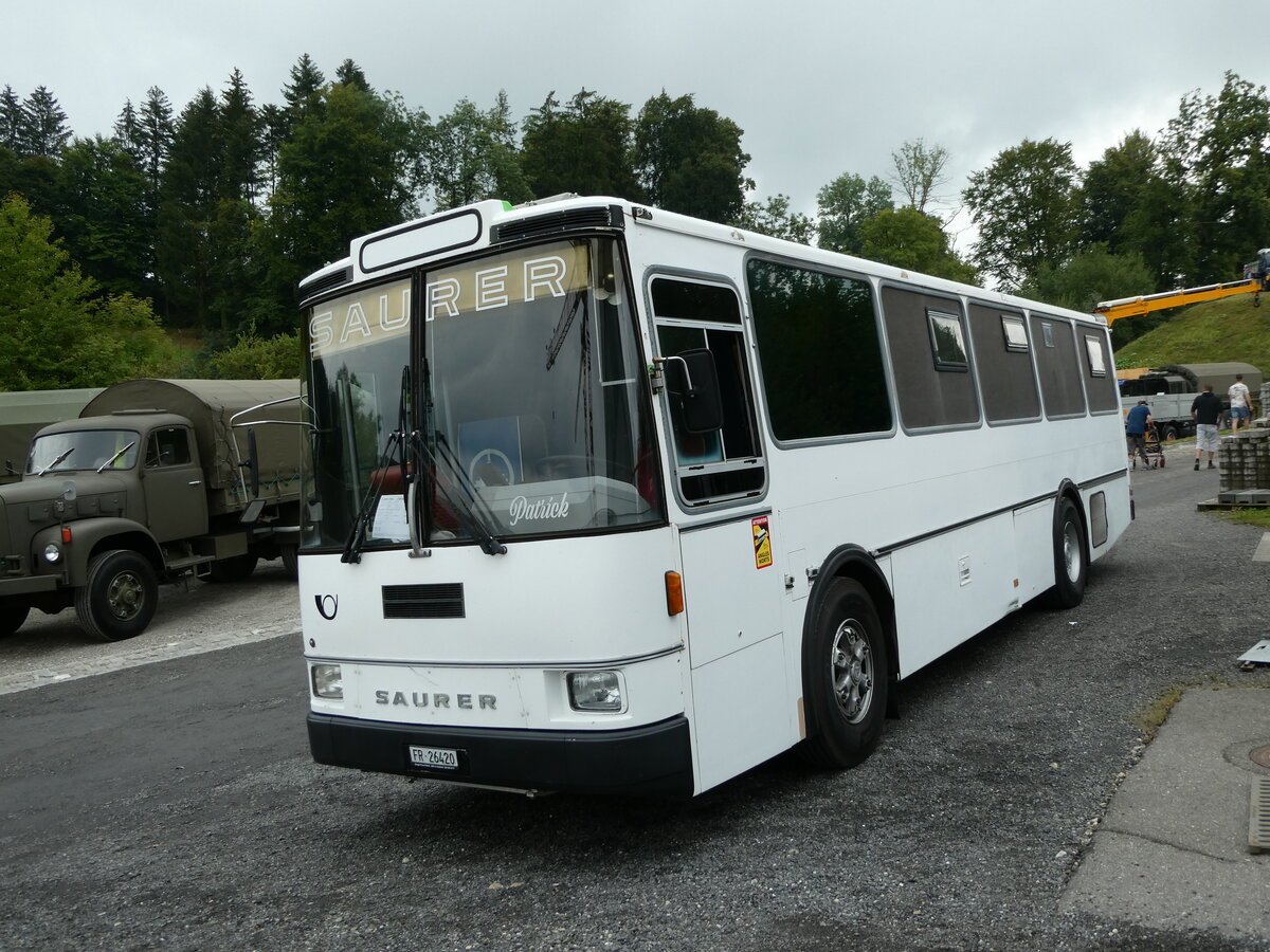 (239'654) - Cassella, Le Ch�telard - FR 26'420 - Saurer/Lauber (ex Epiney, Ayer) am 27. August 2022 in Oberkirch, CAMPUS Sursee
