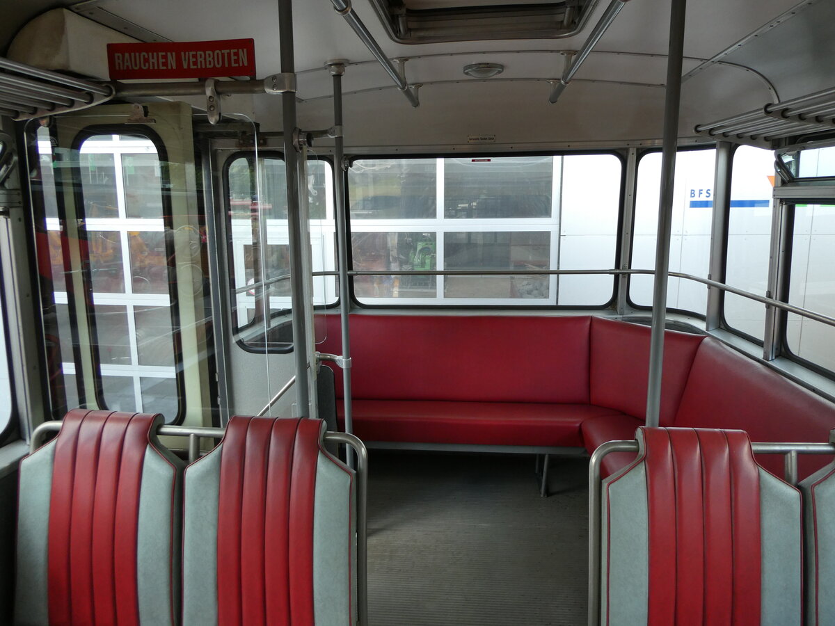 (239'703) - Borer, Neuhausen - Nr. 7/SH 19'684 - Saurer/T�scher (ex Heiniger, B�tzberg; ex ASS Schleitheim Nr. 22; ex ASS Schleitheim Nr. 7) am 27. August 2022 in Oberkirch, CAMPUS Sursee (Innenaufnahme)