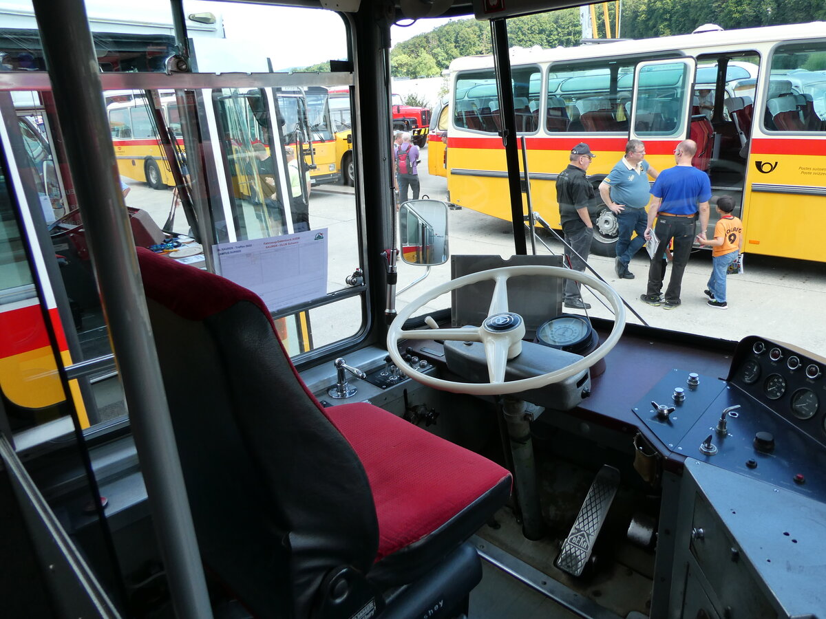 (239'705) - Borer, Neuhausen - Nr. 7/SH 19'684 - Saurer/T�scher (ex Heiniger, B�tzberg; ex ASS Schleitheim Nr. 22; ex ASS Schleitheim Nr. 7) am 27. August 2022 in Oberkirch, CAMPUS Sursee (Innenaufnahme)