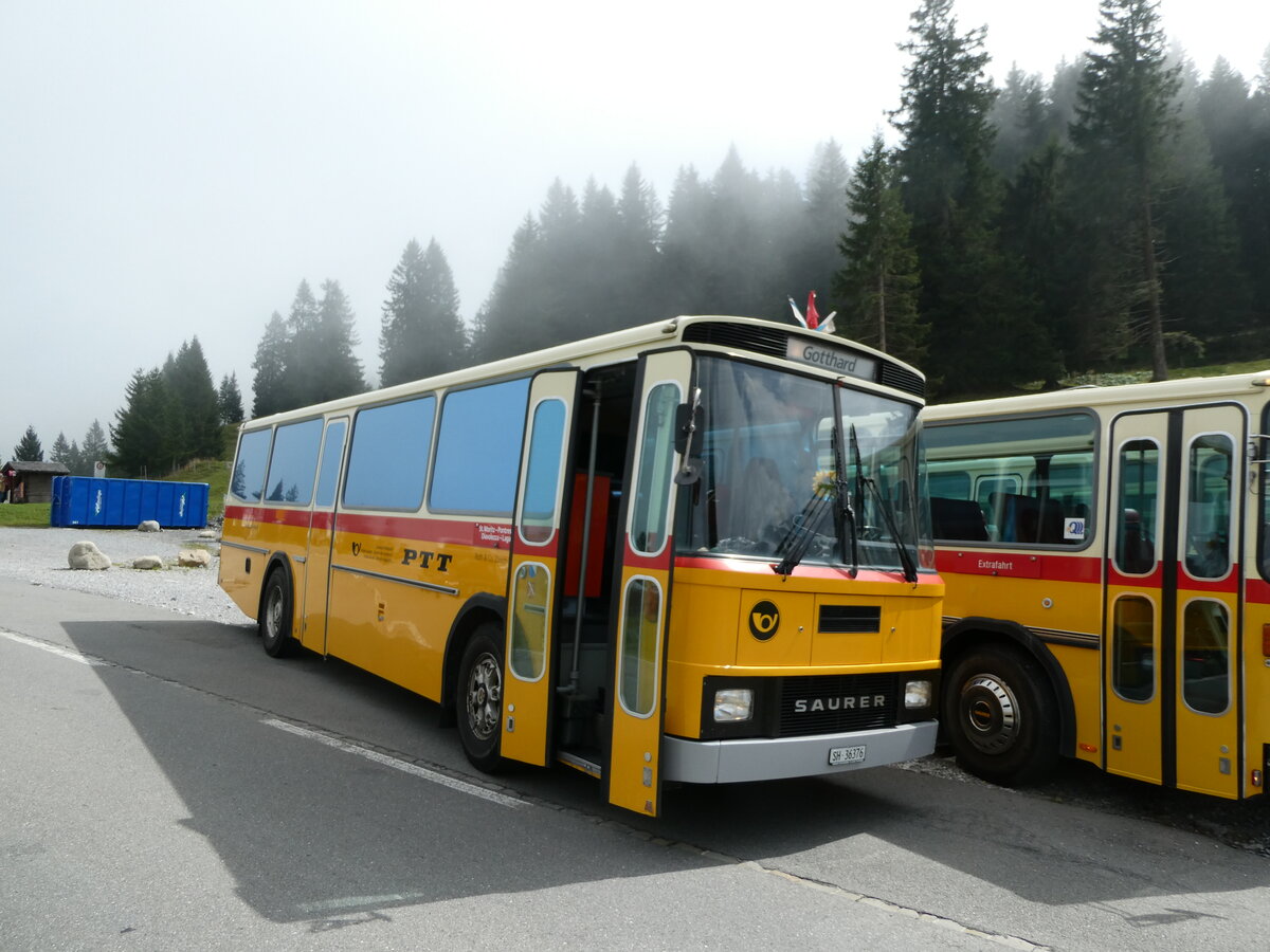 (239'830) - Roth, Z�rich - SH 36'376 - Saurer/T�scher (ex Looser, Elm; ex Mattli, Wassen) am 28. August 2022 in Giswil, Glaubenbielen