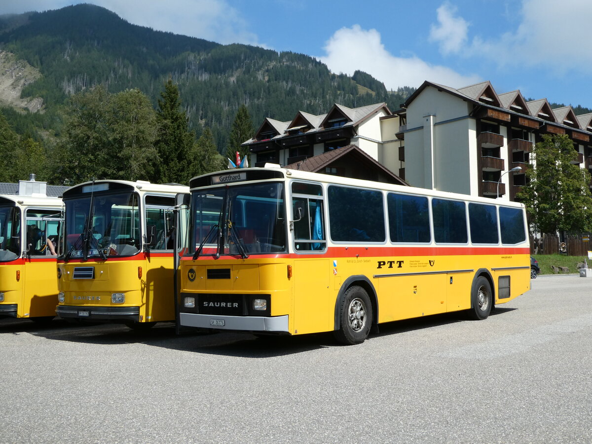 (239'848) - Roth, Z�rich - SH 36'376 - Saurer/T�scher (ex Looser, Elm; ex Mattli, Wassen) am 28. August 2022 in S�renberg, Platz