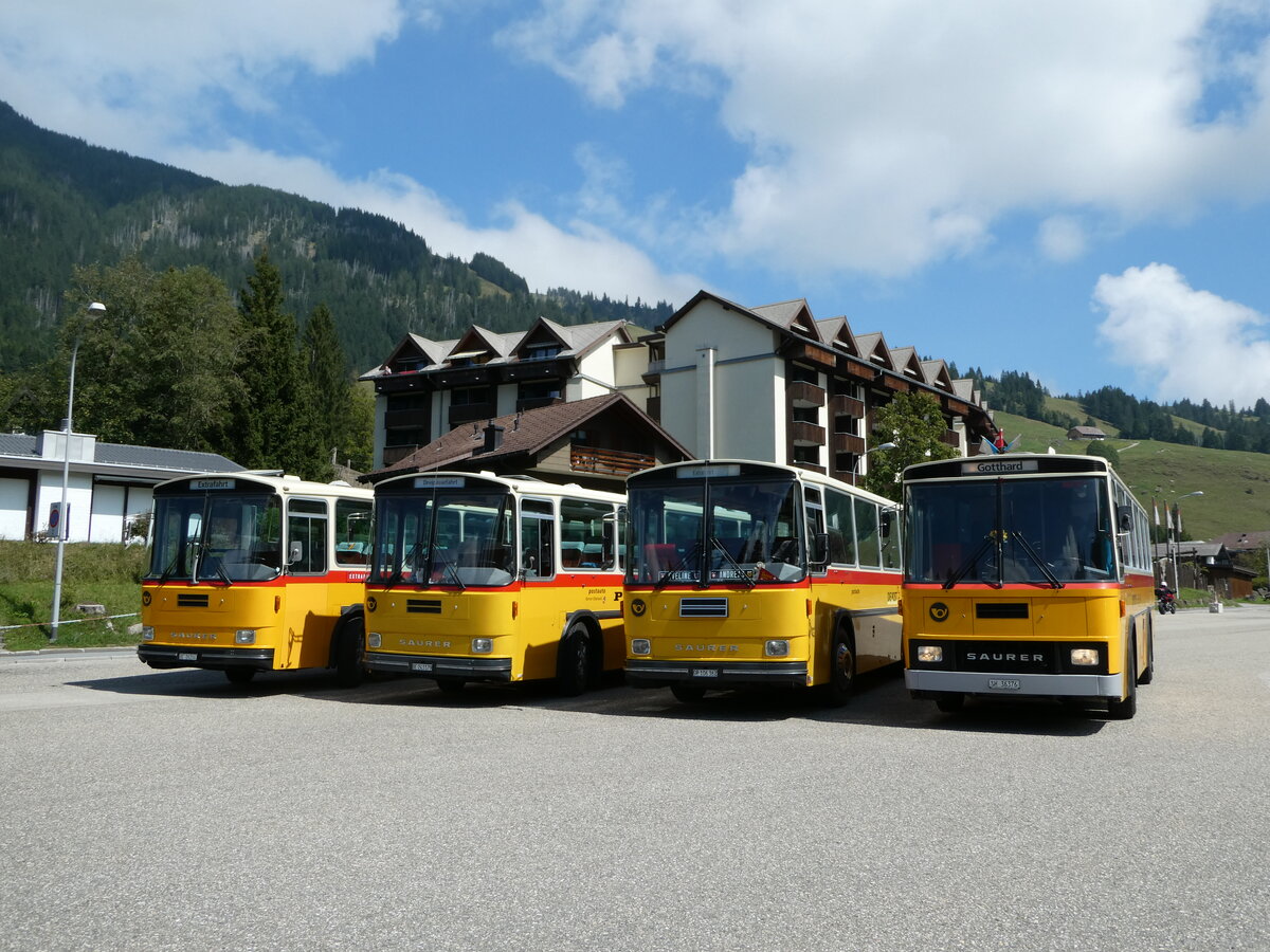 (239'853) - Roth, Z�rich - SH 36'376 - Saurer/T�scher (ex Looser, Elm; ex Mattli, Wassen) am 28. August 2022 in S�renberg, Platz