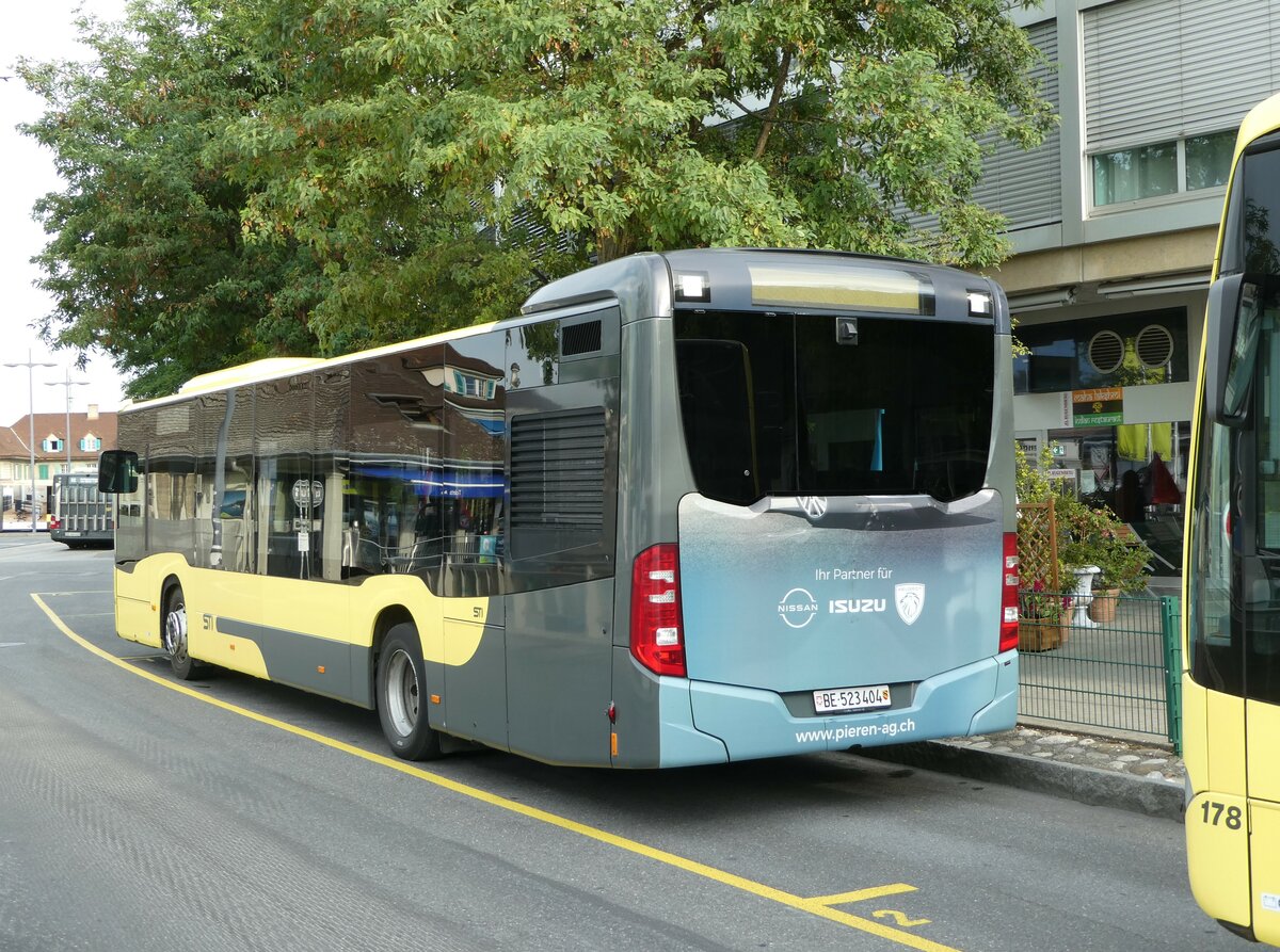(239'897) - STI Thun - Nr. 404/BE 523'404 - Mercedes am 30. August 2022 bei der Schiffl�ndte Thun