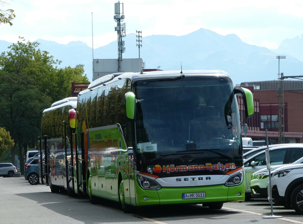 (239'899) - Aus Deutschland: H�rmann, Augsburg - Nr. 5011/A-HR 5011 - Setra am 30. August 2022 in Thun, CarTerminal