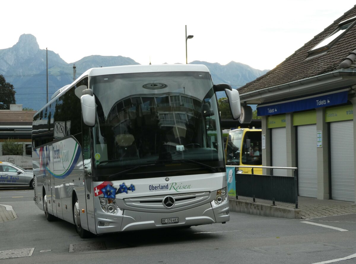 (239'909) - Oberland Reisen, Thun - Nr. 40/BE 376'483 - Mercedes am 2. September 2022 bei der Schiffl�ndte Thun