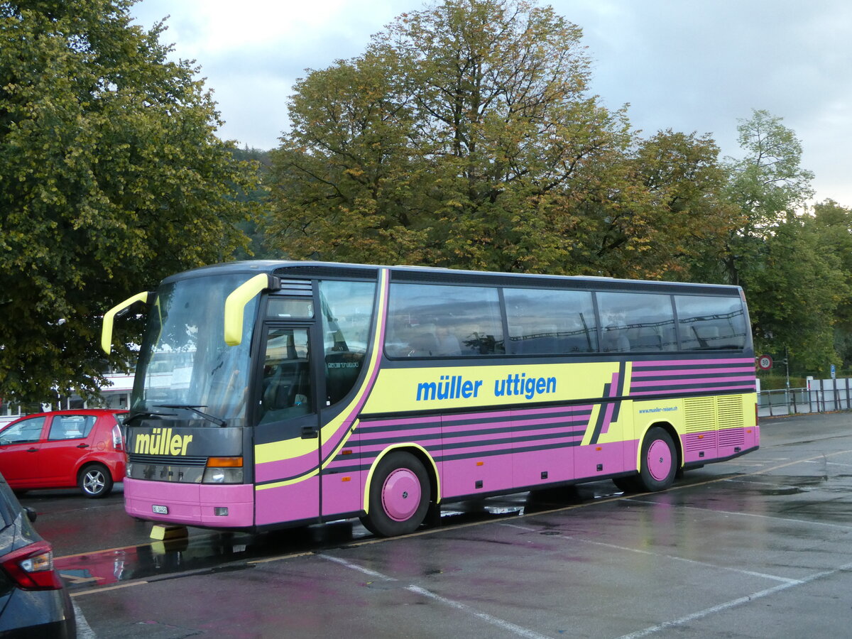 (239'988) - M�ller, Uttigen - BE 14'452 - Setra am 10. September 2022 in Thun, CarTerminal
