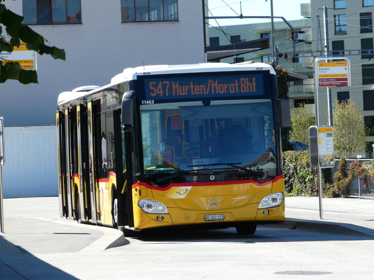(239'992) - PostAuto Bern - Nr. 9/BE 652'123 - Mercedes am 11. September 2022 beim Bahnhof D�dingen