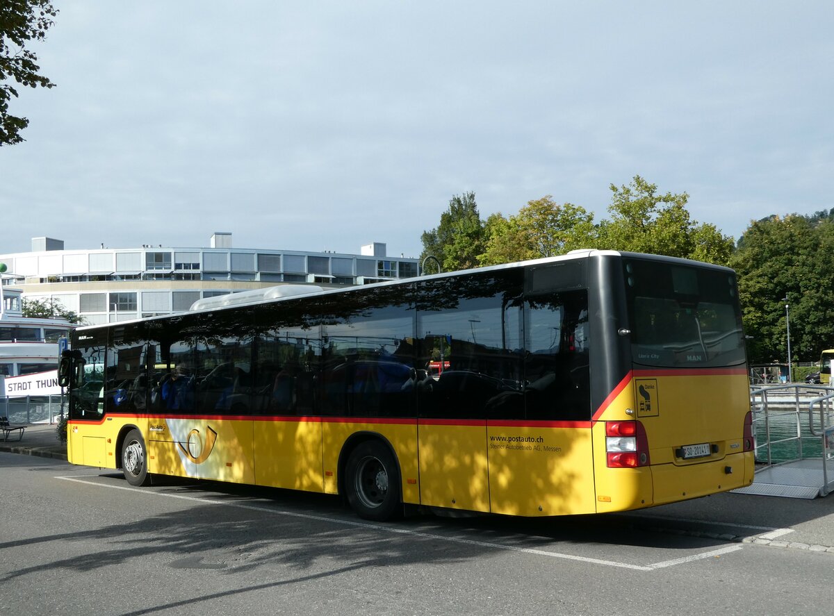 (240'129) - Steiner, Messen - SO 20'141 - MAN am 18. September 2022 bei der Schiffl�ndte Thun