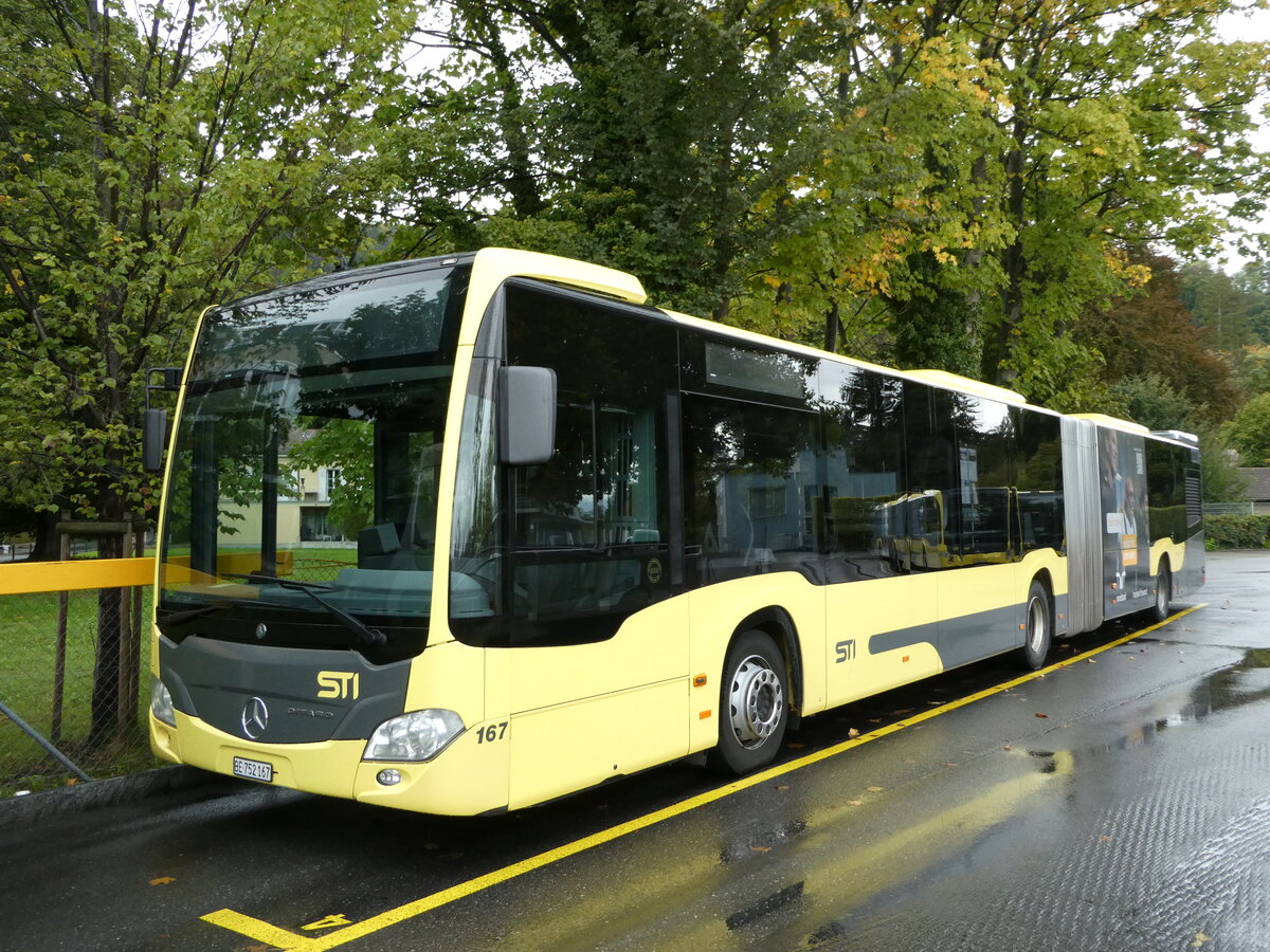 (240'329) - STI Thun - Nr. 167/BE 752'167 - Mercedes am 26. September 2022 bei der Schiffl�ndte Thun