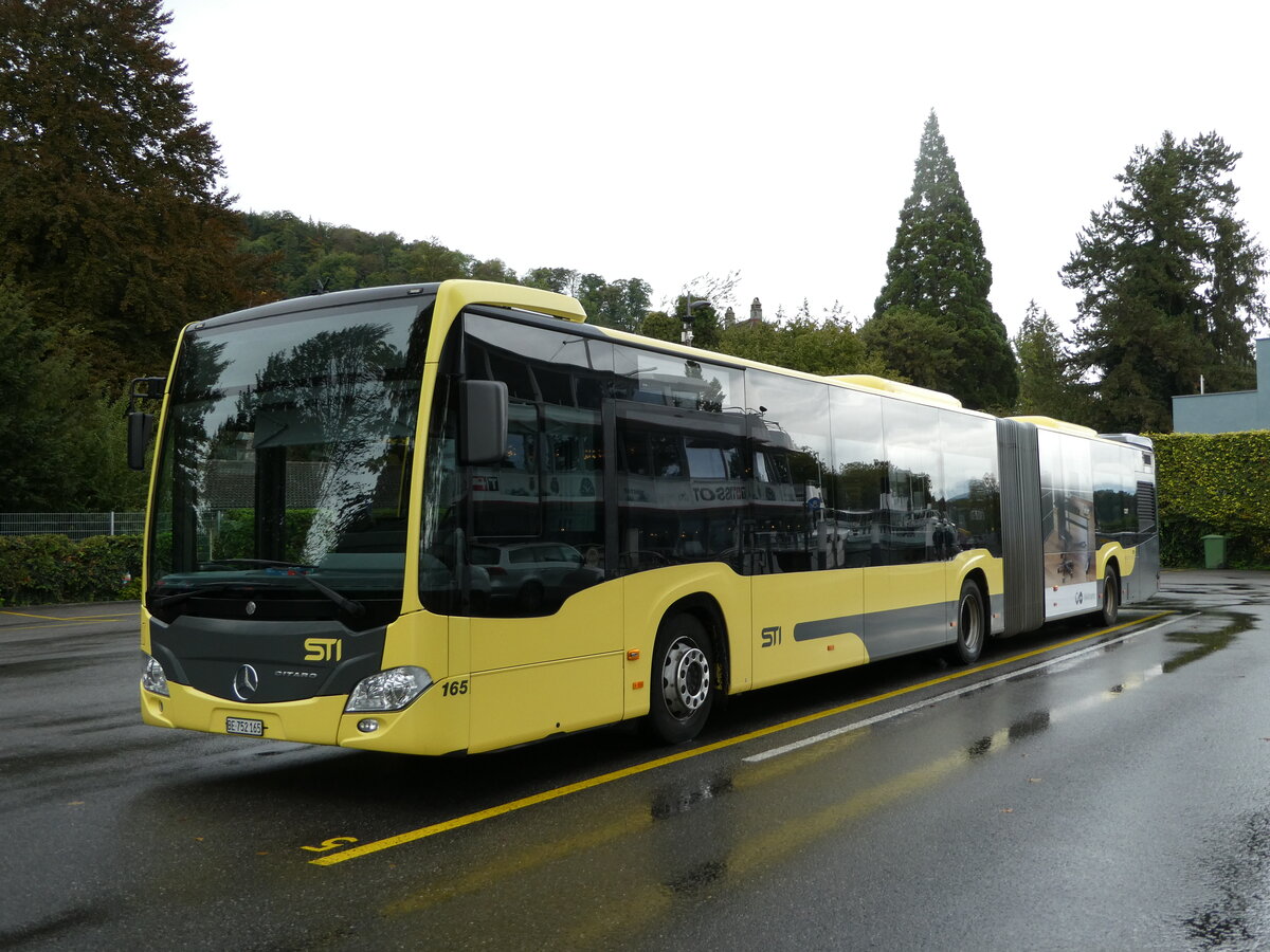 (240'331) - STI Thun - Nr. 165/BE 752'165 - Mercedes am 26. September 2022 bei der Schiffl�ndte Thun