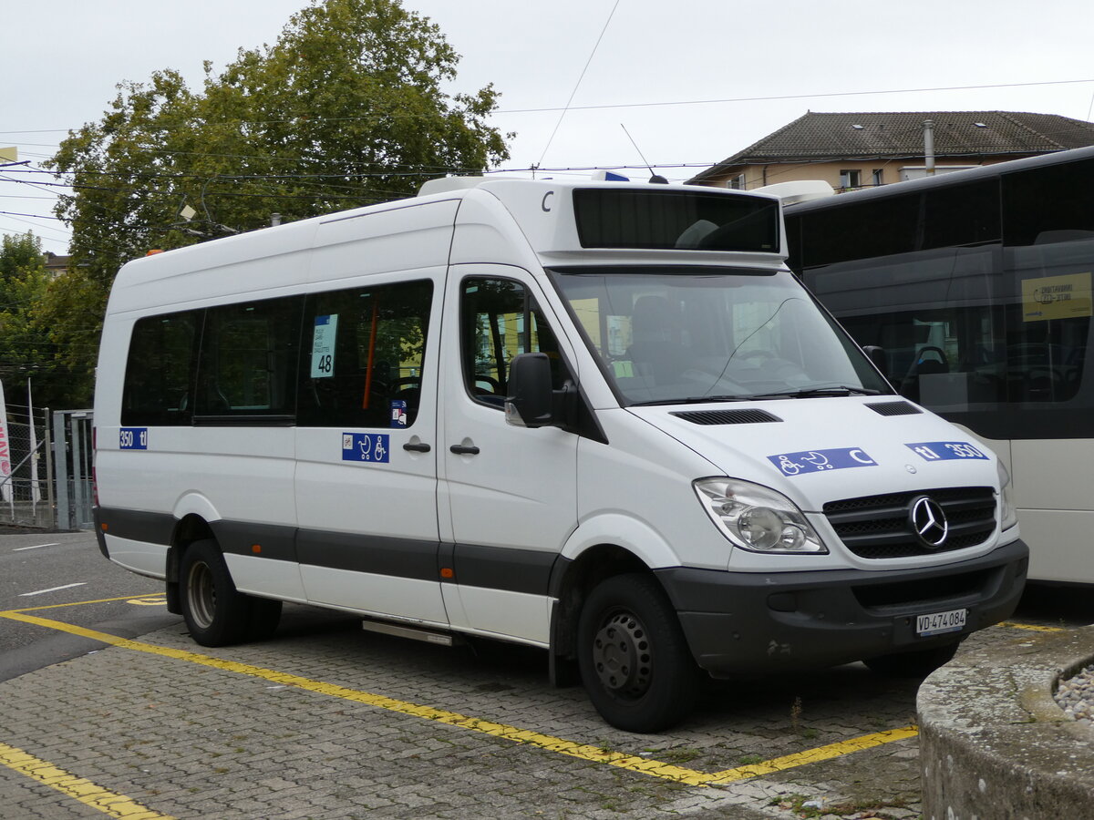 (240'431) - TL Lausanne - Nr. 350/VD 474'084 - Mercedes am 1. Oktober 2022 in Lausanne, D�p�t Borde