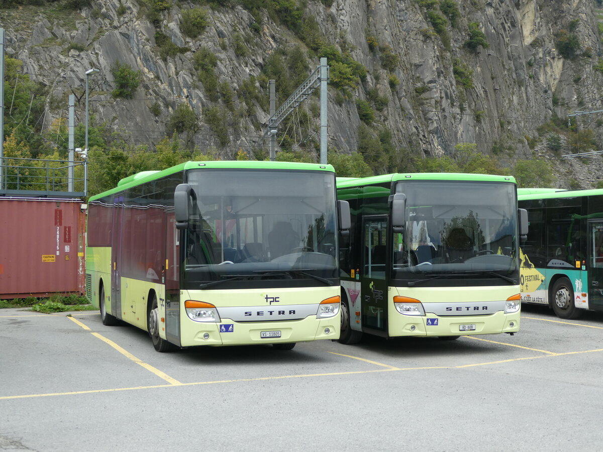 (240'669) - TPC Aigle - Nr. 24/VS 11'805 - Setra (ex Vol�nbusz, H-Budapest) am 8. Oktober 2022 in Aigle, D�p�t