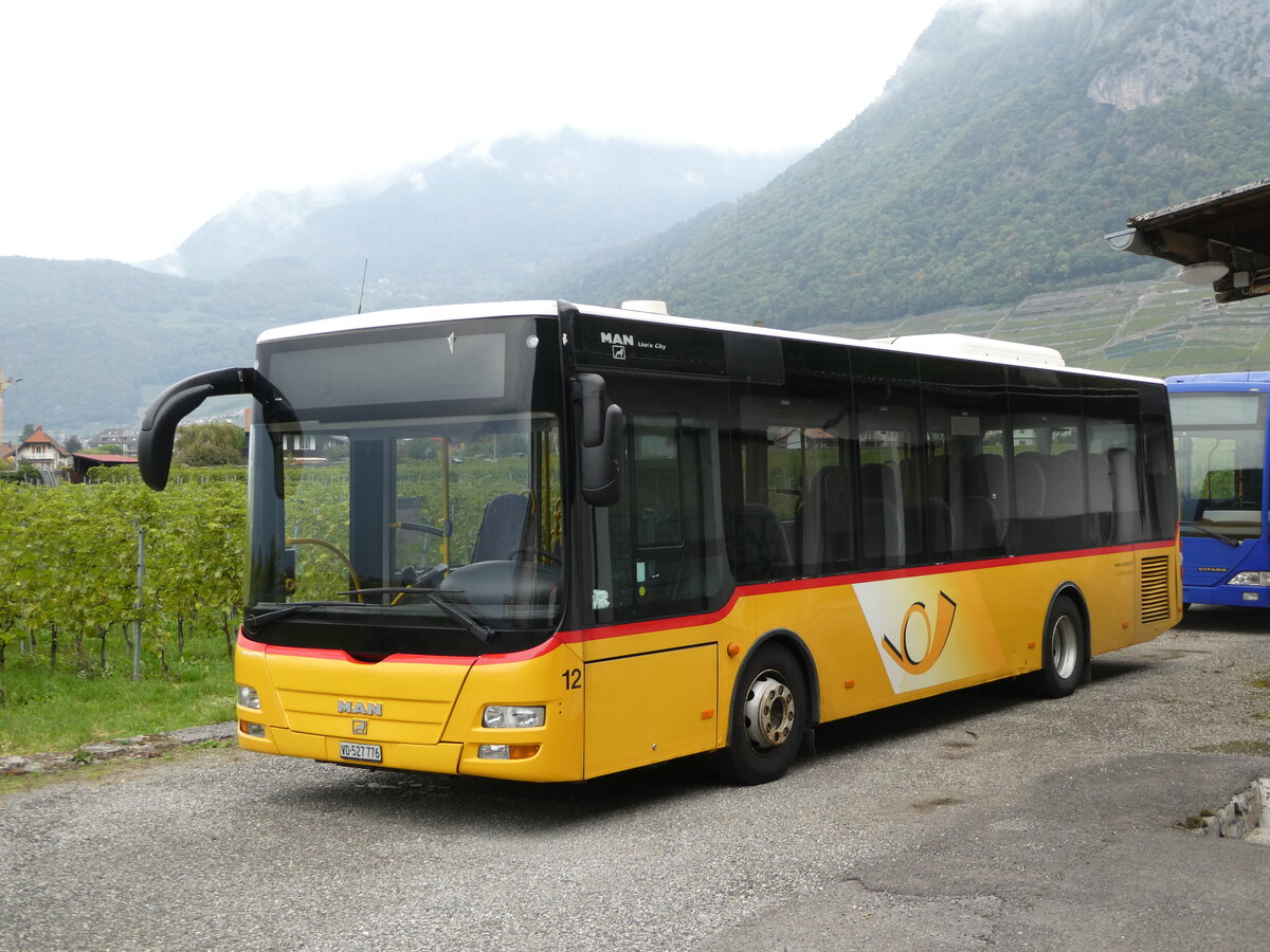 (240'674) - MOB Montreux - Nr. 12/VD 527'776 - MAN/G�ppel am 8. Oktober 2022 in Aigle, Garage