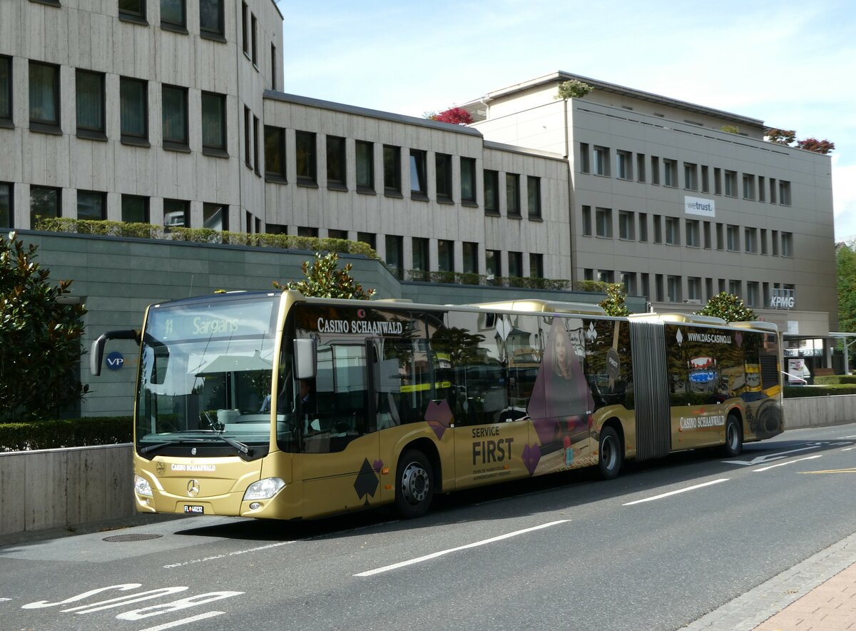 (240'948) - BOS PS Anstalt, Vaduz - Nr. 590/FL 40'232 - Mercedes (ex PLA Vaduz Nr. 60) am 11. Oktober 2022 in Vaduz, St�dtle