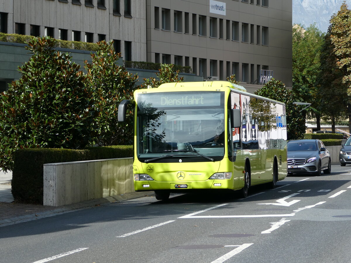 (240'961) - BOS PS Vaduz - Nr. 566/FL 40'224 - Mercedes (ex PLA Vaduz Nr. 16) am 11. Oktober 2022 in Vaduz, St�dtle