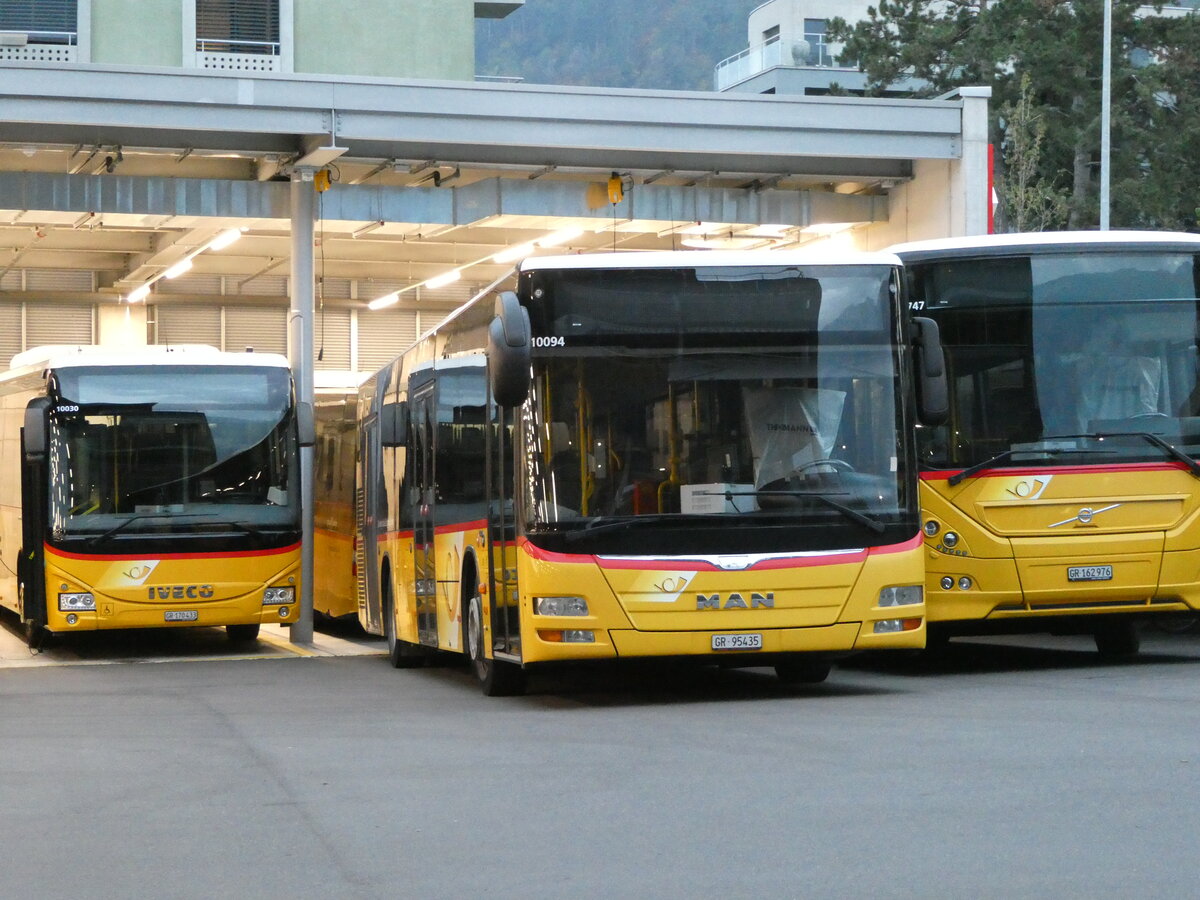 (241'173) - D�nser, Trimmis - GR 95'435 - MAN am 12. Oktober 2022 in Chur, Postgarage