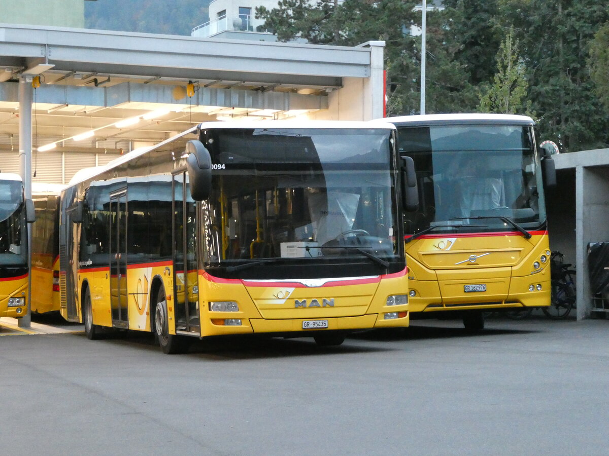 (241'174) - D�nser, Trimmis - GR 95'435 - MAN am 12. Oktober 2022 in Chur, Postgarage