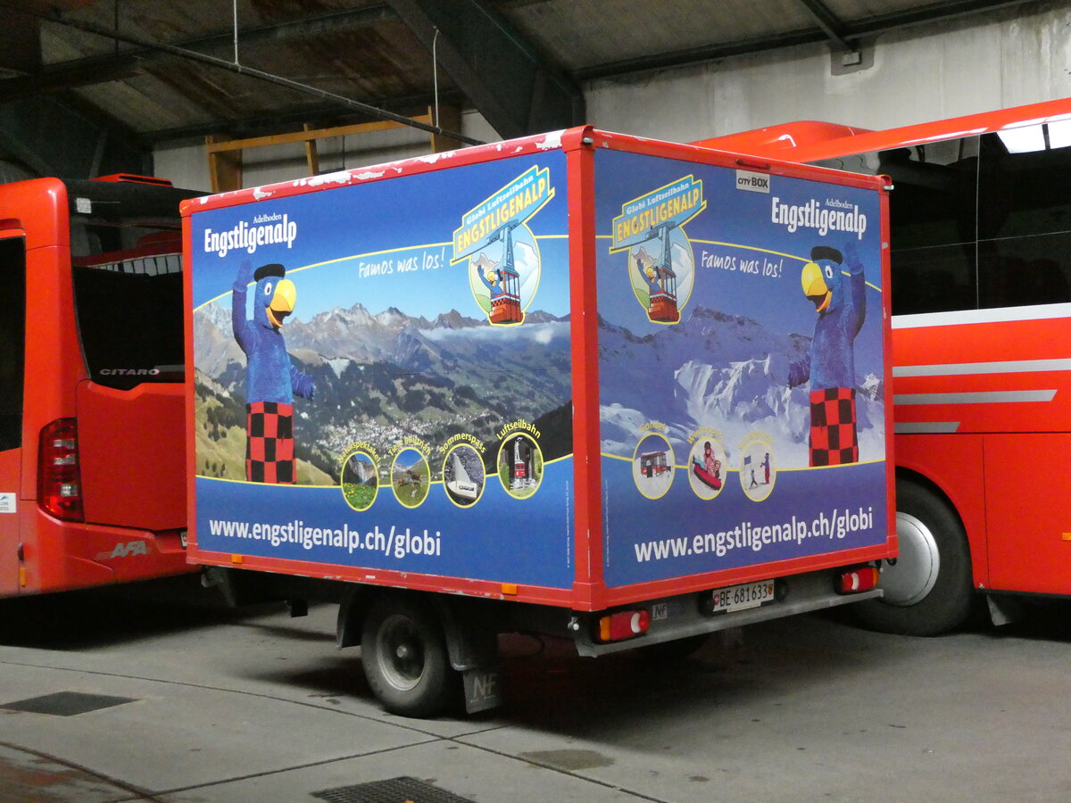 (241'675) - AFA Adelboden - Nr. 71/BE 681'633 - Niederhauser Gep�ckanh�nger am 21. Oktober 2022 in Adelboden, Busstation