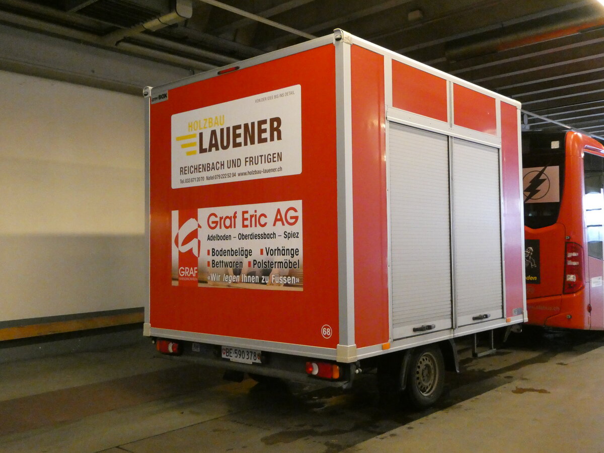 (241'677) - AFA Adelboden - Nr. 68/BE 590'378 - Niederhauser, Gep�ckanh�nger am 21. Oktober 2022 in Adelboden, Busstation