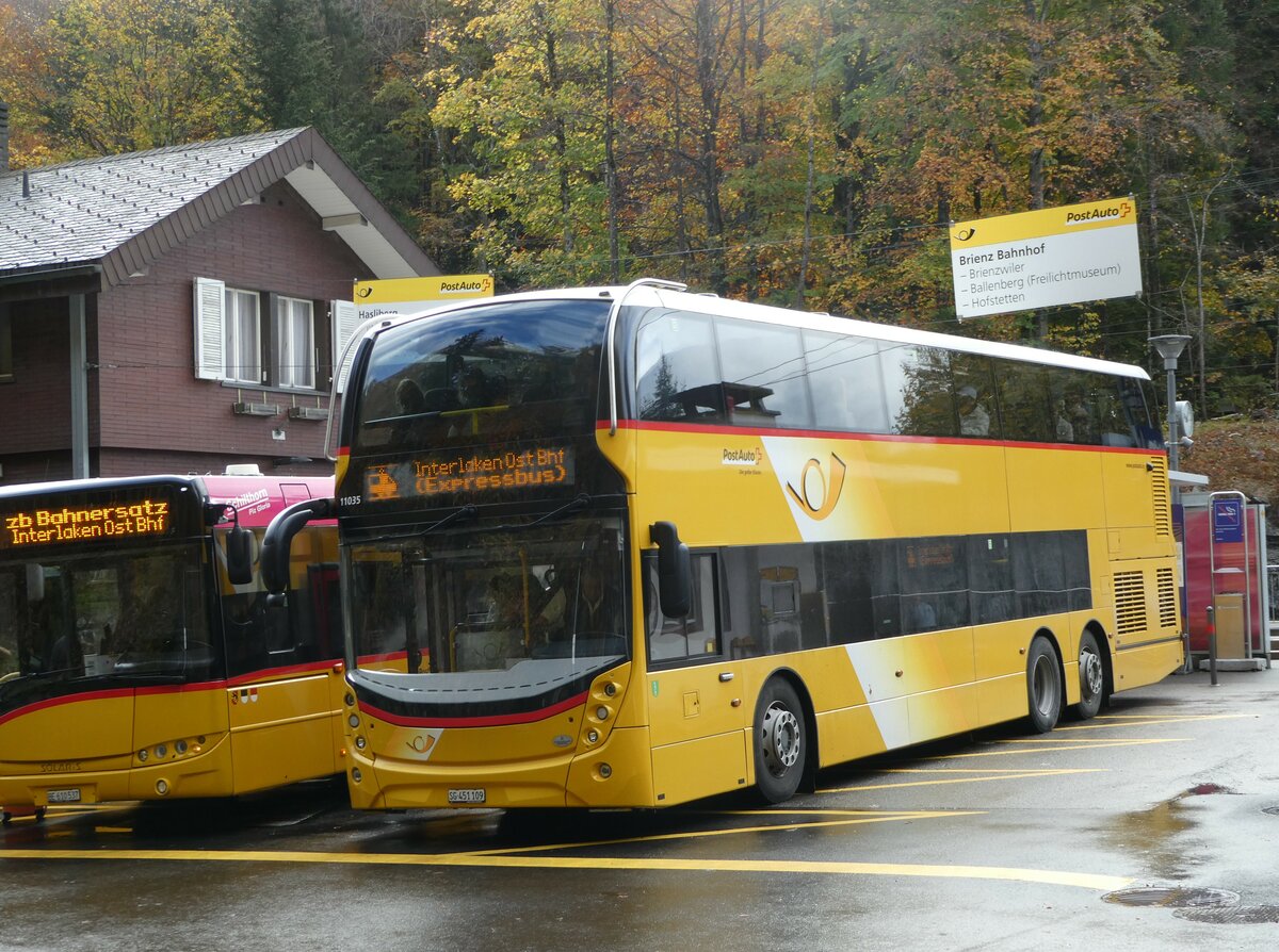(241'707) - PostAuto Ostschweiz - SG 451'109 - Alexander Dennis (ex CarPostal Ouest; ex PostAuto Ostschweiz SG 445'308) am 22. Oktober 2022 auf dem Br�nigpass