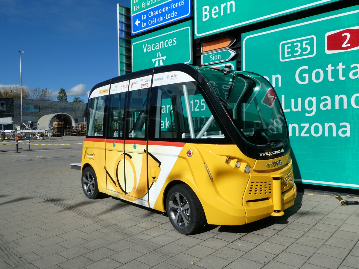 (241'721) - PostAuto Wallis - (VS 454'600) - Navya am 22. Oktober 2022 in Luzern, Verkehrshaus