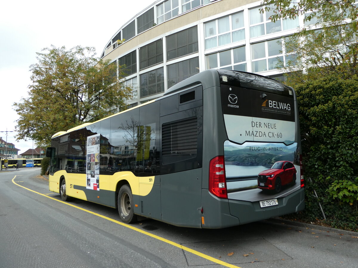 (242'085) - STI Thun - Nr. 176/BE 752'176 - Mercedes am 2. November 2022 bei der Schiffl�ndte Thun