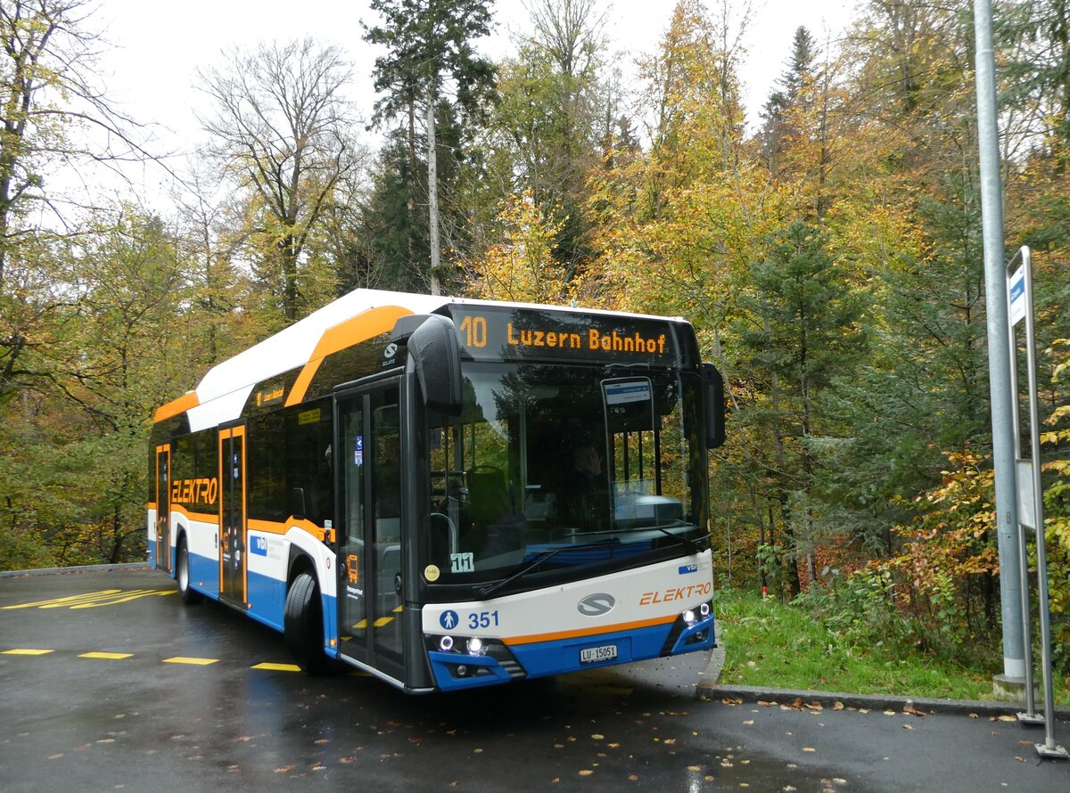 (242'193) - VBL Luzern - Nr. 351/LU 15'051 - Solaris am 5. November 2022 in Luzern, Oberg�tsch