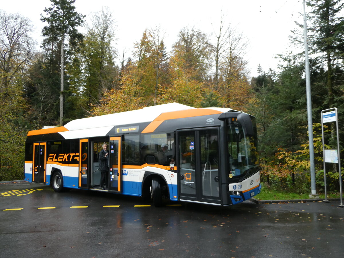 (242'194) - VBL Luzern - Nr. 351/LU 15'051 - Solaris am 5. November 2022 in Luzern, Oberg�tsch