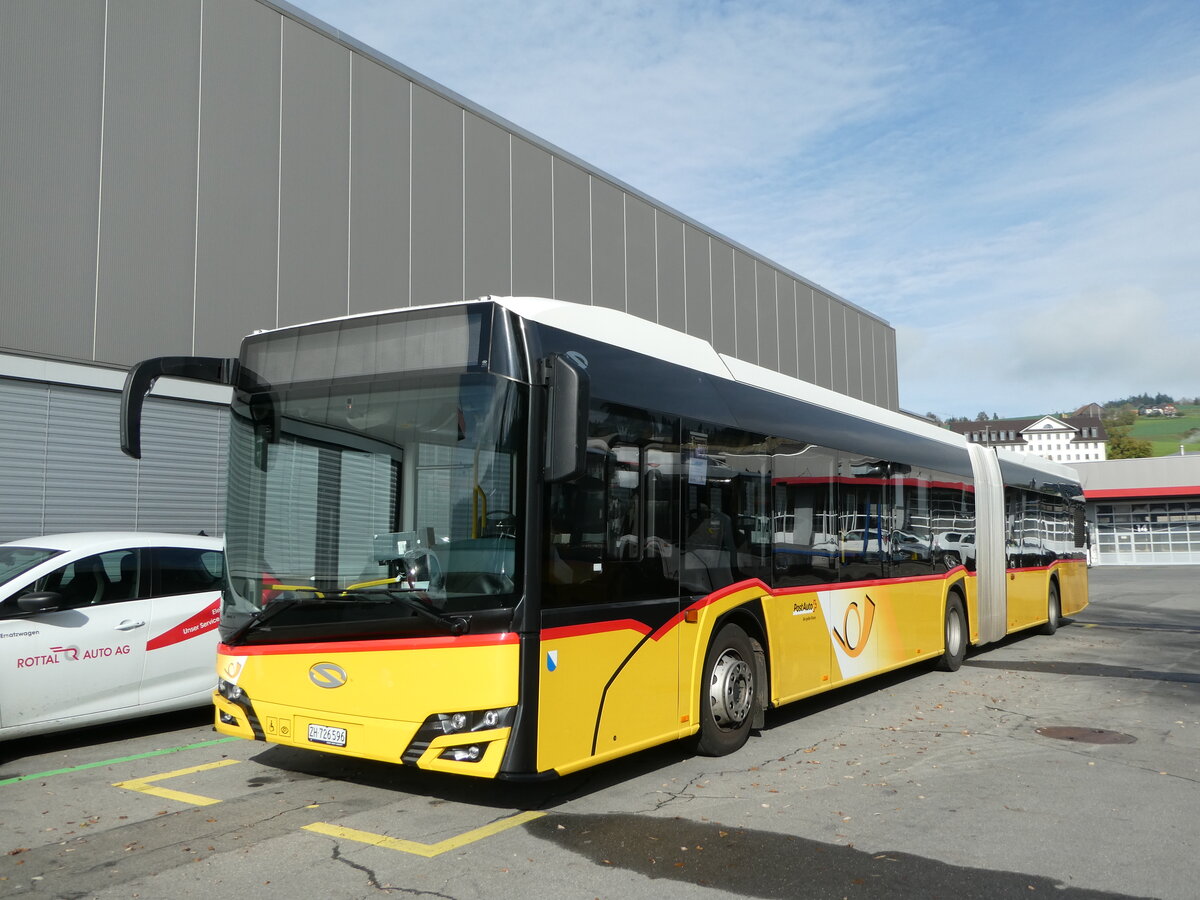 (242'231) - PostAuto Z�rich - Nr. 399/ZH 726'596 - Solaris am 6. November 2022 in Ruswil, Garage ARAG
