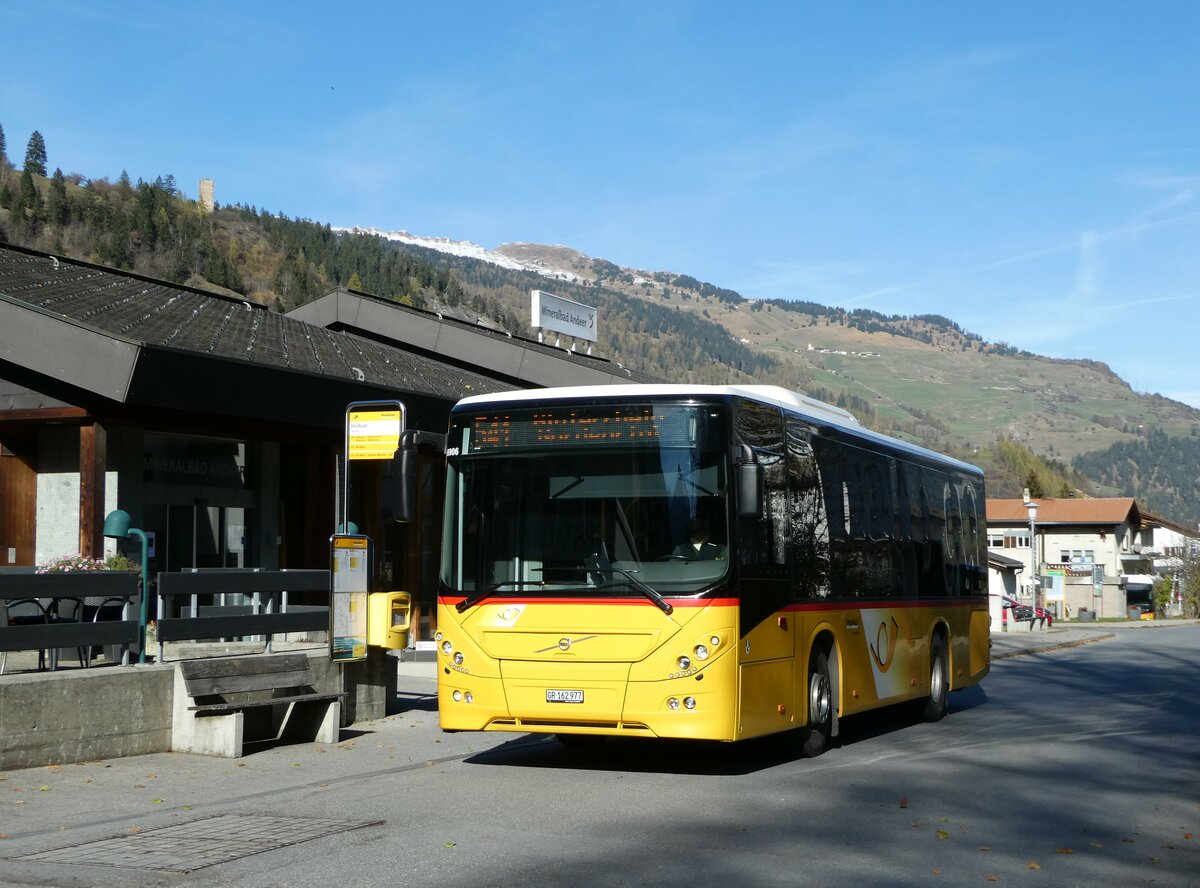 (242'289) - PostAuto Graub�nden - GR 162'977 - Volvo am 8. November 2022 in Andeer, Heilbad