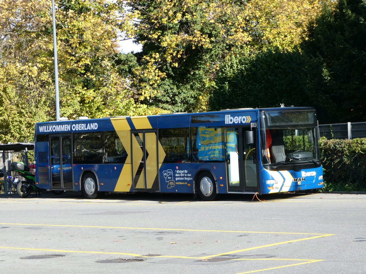 (242'395) - STI Thun - Nr. 128 - MAN am 11. November 2022 bei der Schiffl�ndte Thun