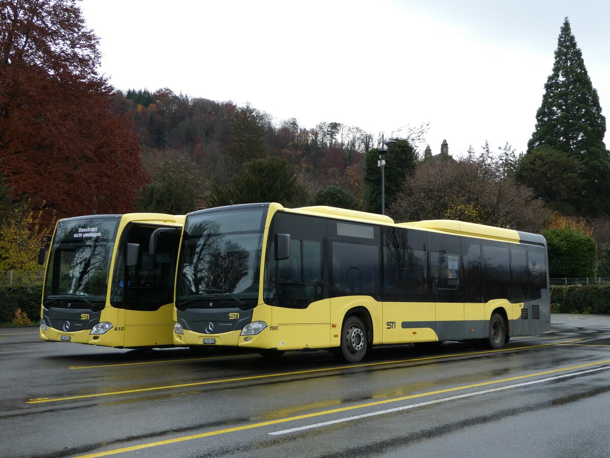 (243'225) - STI Thun - Nr. 190/BE 804'190 - Mercedes am 29. November 2022 bei der Schiffl�ndte Thun