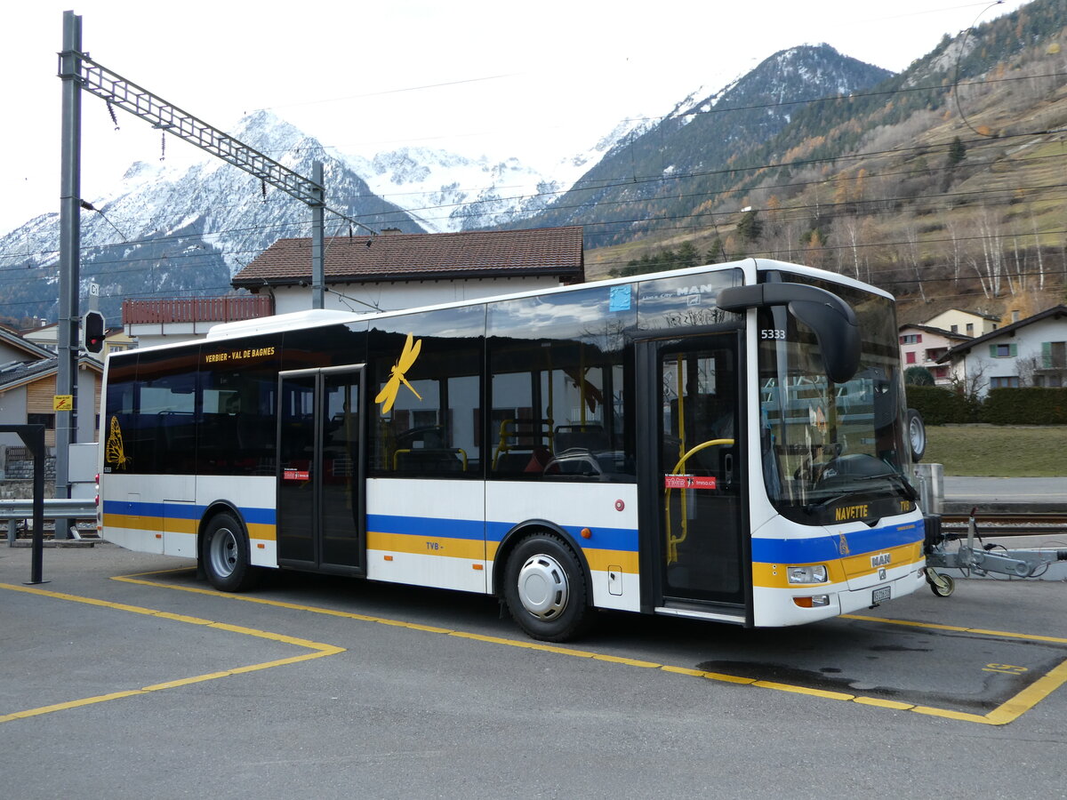 (243'390) - TMR Martigny - Nr. 111/VS 216'318 - MAN/G�ppel am 3. Dezember 2022 in Orsi�res, Garage