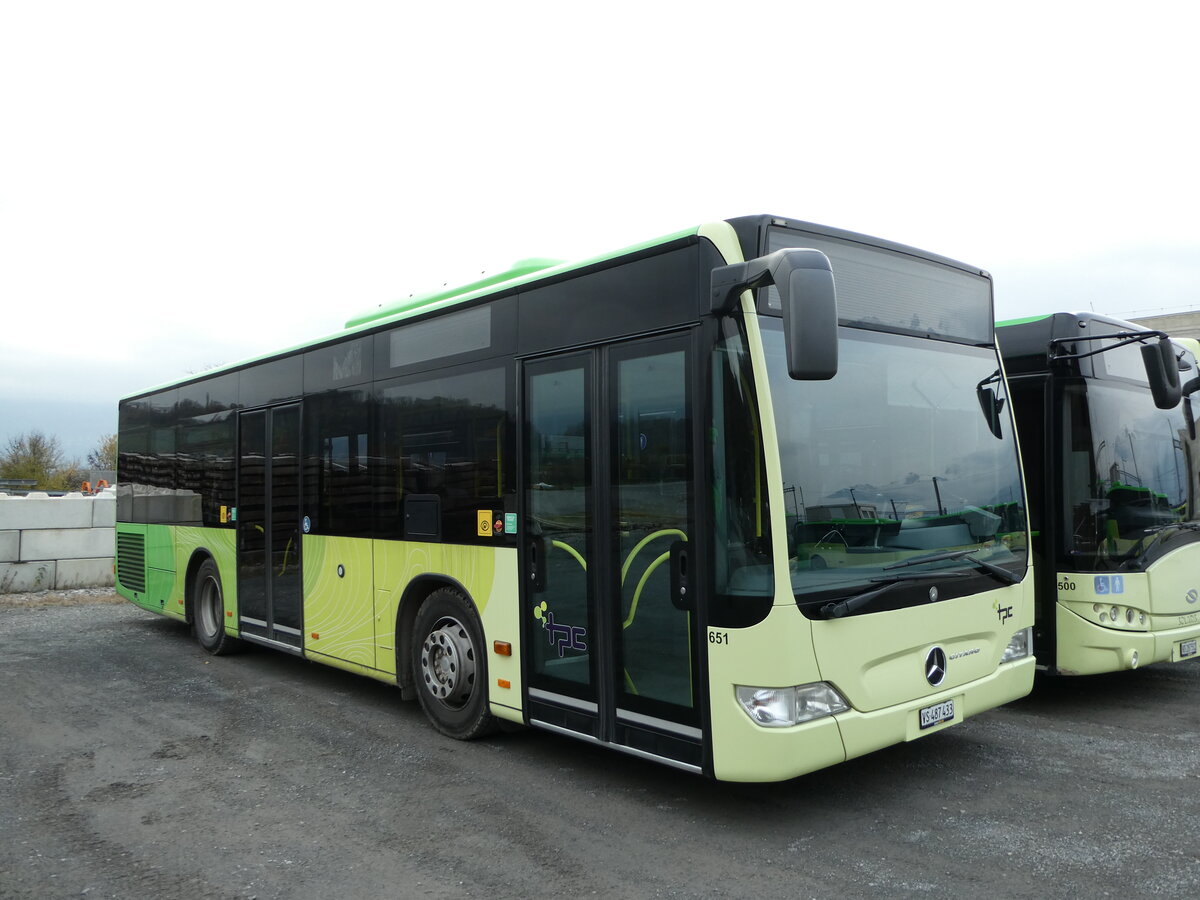 (243'421) - TPC Aigle - Nr. 651/VS 487'433 - Mercedes (ex KWG Bad Wildungen/D) am 3. Dezember 2022 in Aigle, D�p�t