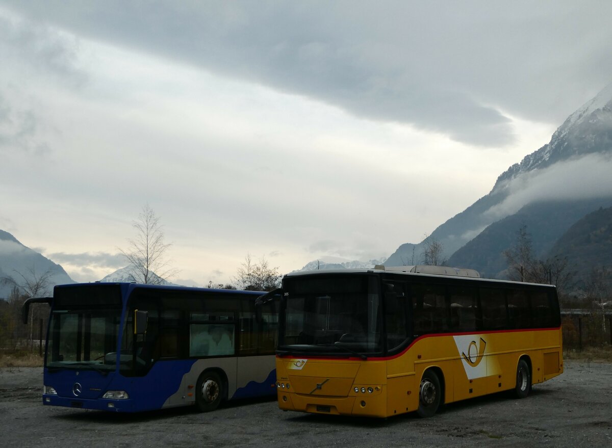 (243'451) - Ev�quoz, Erde - (VS 3291) - Volvo am 3. Dezember 2022 bei St-Maurice