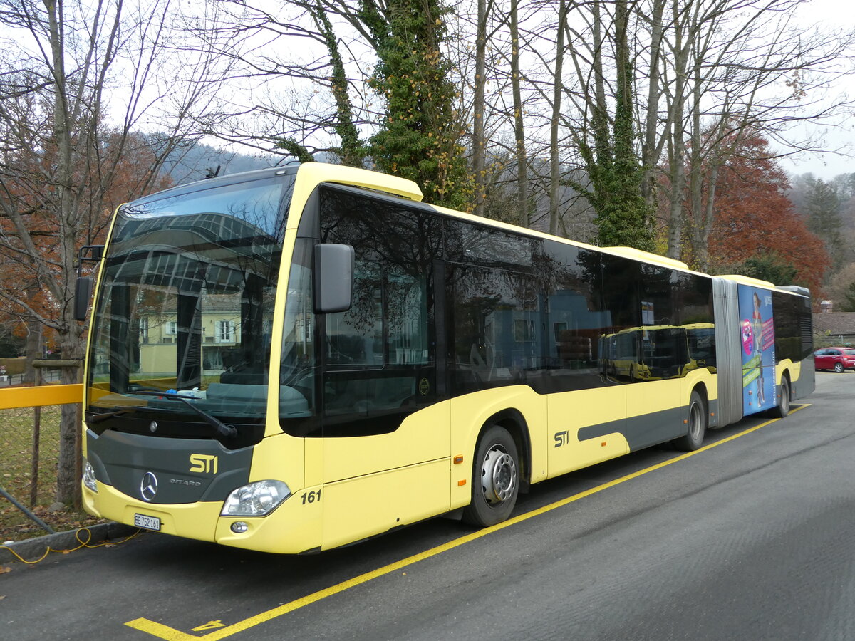 (243'487) - STI Thun - Nr. 161/BE 752'161 - Mercedes am 7. Dezember 2022 bei der Schiffl�ndte Thun