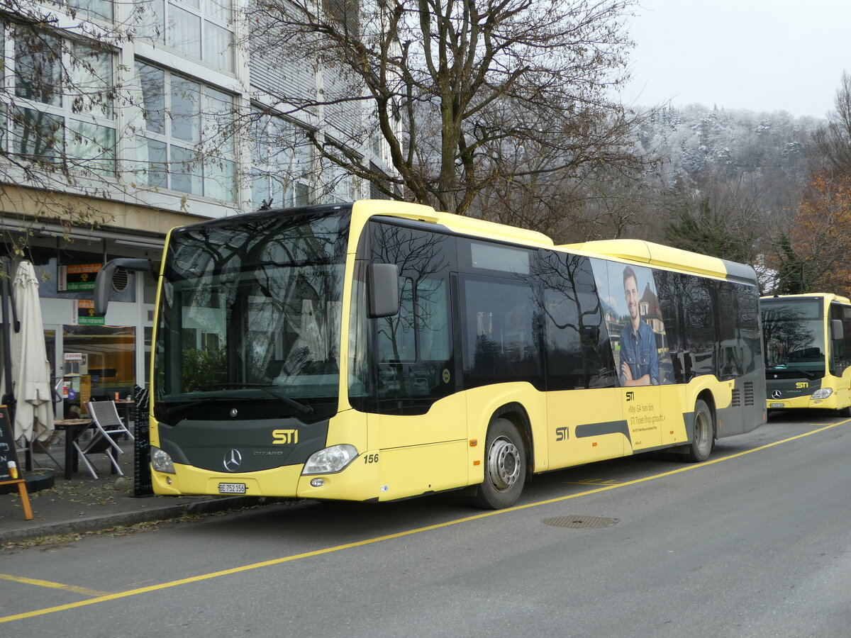 (244'019) - STI Thun - Nr. 156/BE 752'156 - Mercedes am 18. Dezember 2022 bei der Schiffl�ndte Thun