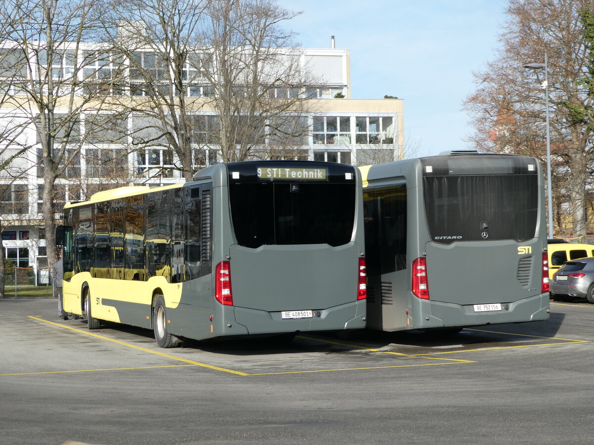 (244'028) - STI Thun - Nr. 501/BE 408'501 - Mercedes am 19. Dezember 2022 bei der Schiffl�ndte Thun