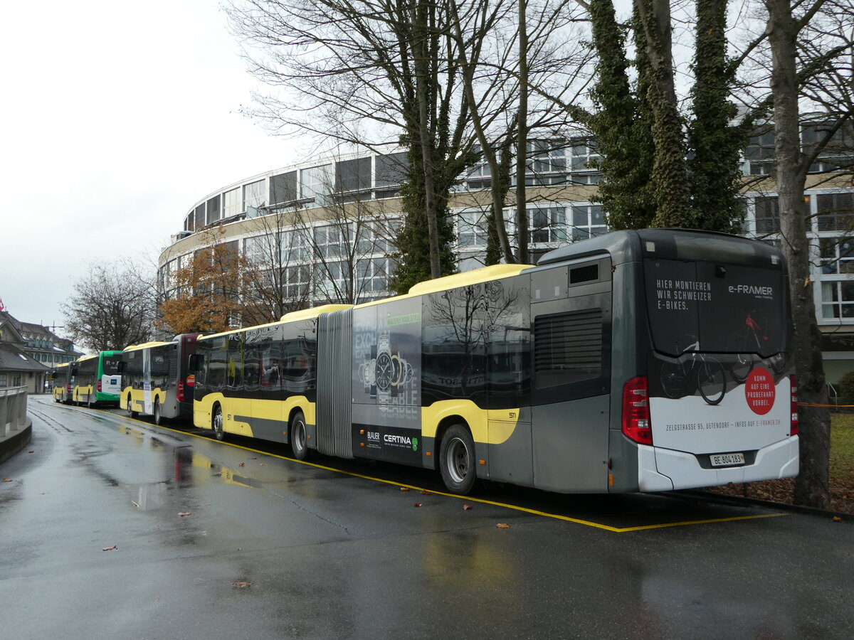 (244'072) - STI Thun - Nr. 183/BE 804'183 - Mercedes am 21. Dezember 2022 bei der Schiffl�ndte Thun
