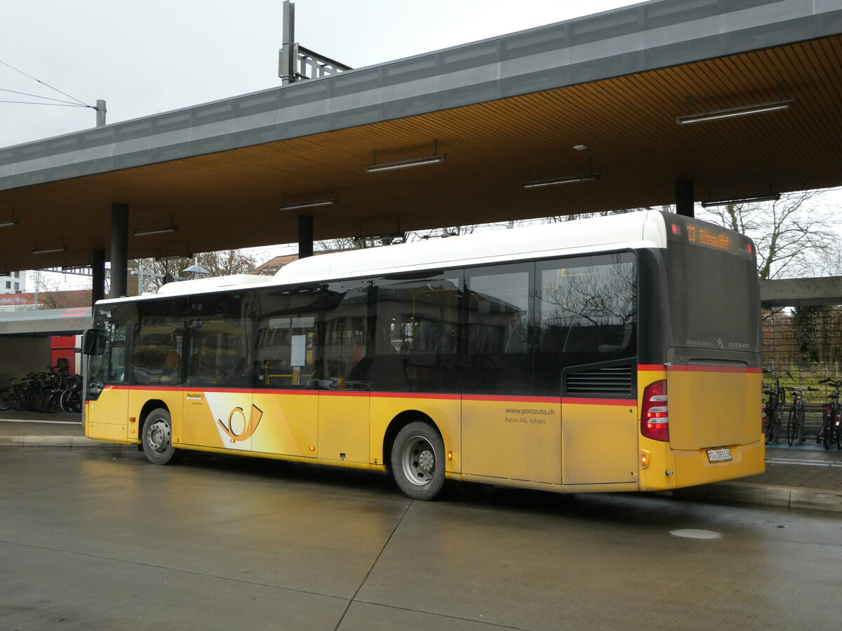 (244'096) - Rattin, Schlatt - TG 209'553 - Mercedes (ex Harz, D-Saarbr�cken; ex PostAuto Bern; ex AVG Meiringen Nr. 71) am 21. Dezember 2022 beim Bahnhof Kreuzlingen