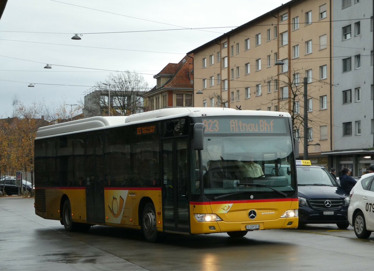 (244'098) - Rattin, Schlatt - TG 209'553 - Mercedes (ex Harz, D-Saarbr�cken; ex PostAuto Bern; ex AVG Meiringen Nr. 71) am 21. Dezember 2022 beim Bahnhof Kreuzlingen