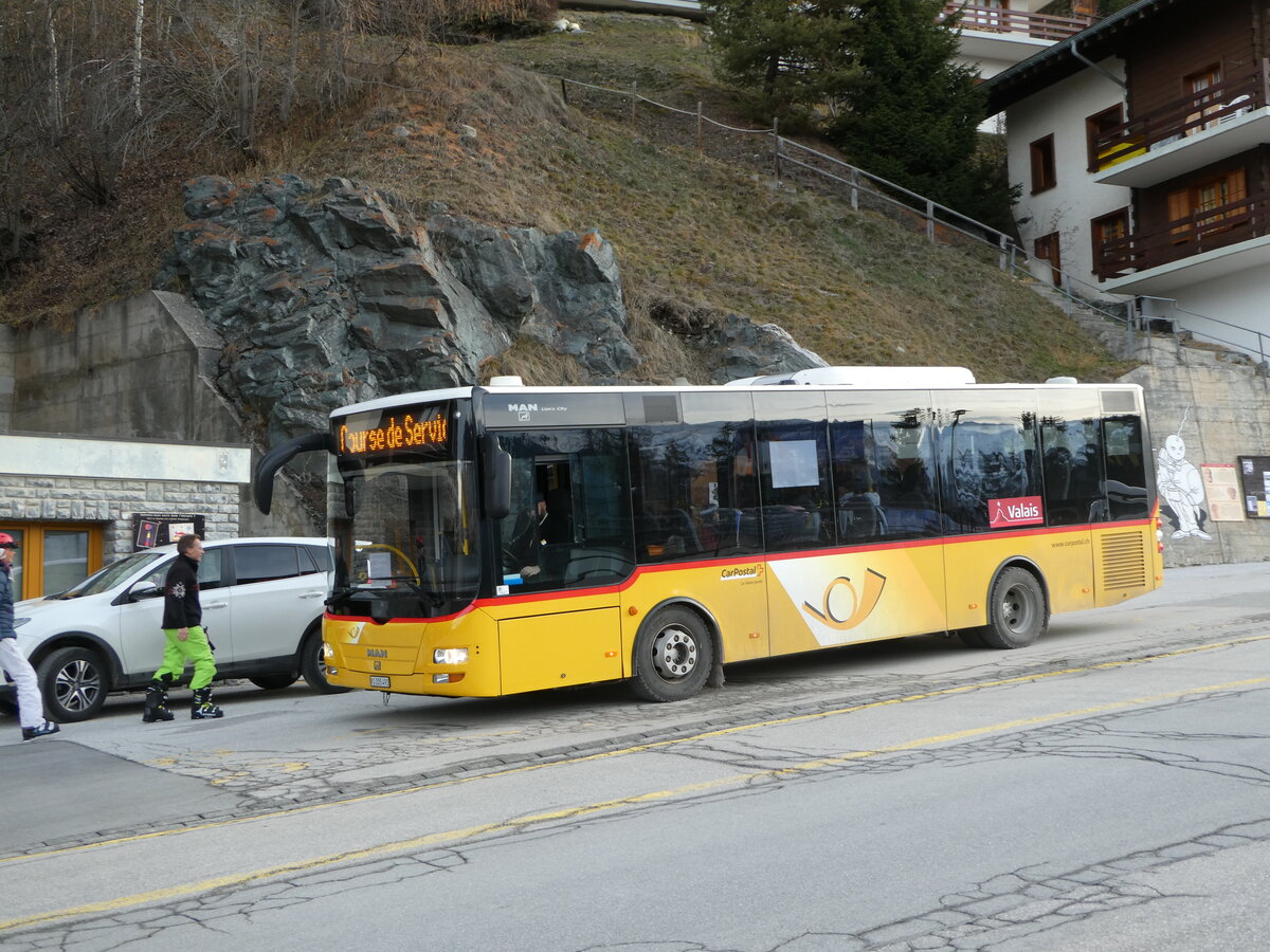 (244'127) - PostAuto Wallis - Nr. 9/VS 205'491 - MAN/G�ppel (ex PostAuto Bern) am 26. Dezember 2022 in St-Luc, Post
