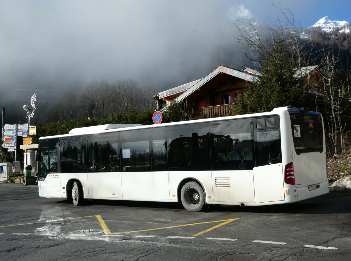 (244'228) - Buchard, Leytron - Nr. 93/VS 187'336 - Mercedes (ex TMR Martigny Nr. 102) am 27. Dezember 2022 in Ovronnaz, La Crois�e