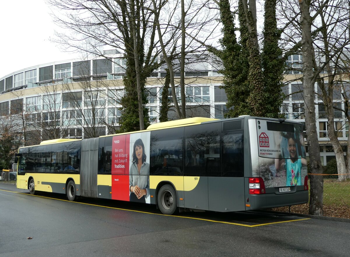 (244'278) - STI Thun - Nr. 140/BE 801'140 - MAN am 30. Dezember 2022 bei der Schiffl�ndte Thun