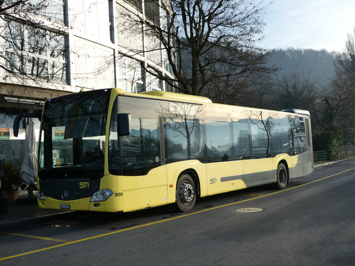 (244'322) - STI Thun - Nr. 500/BE 403'500 - Mercedes am 1. Januar 2023 bei der Schiffl�ndte Thun