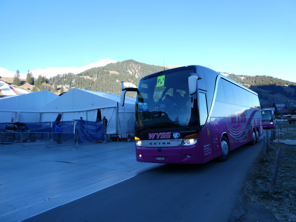 (244'567) - Wyss, Boningen - Nr. 50/SO 21'263 - Setra am 7. Januar 2023 in Adelboden, Weltcup