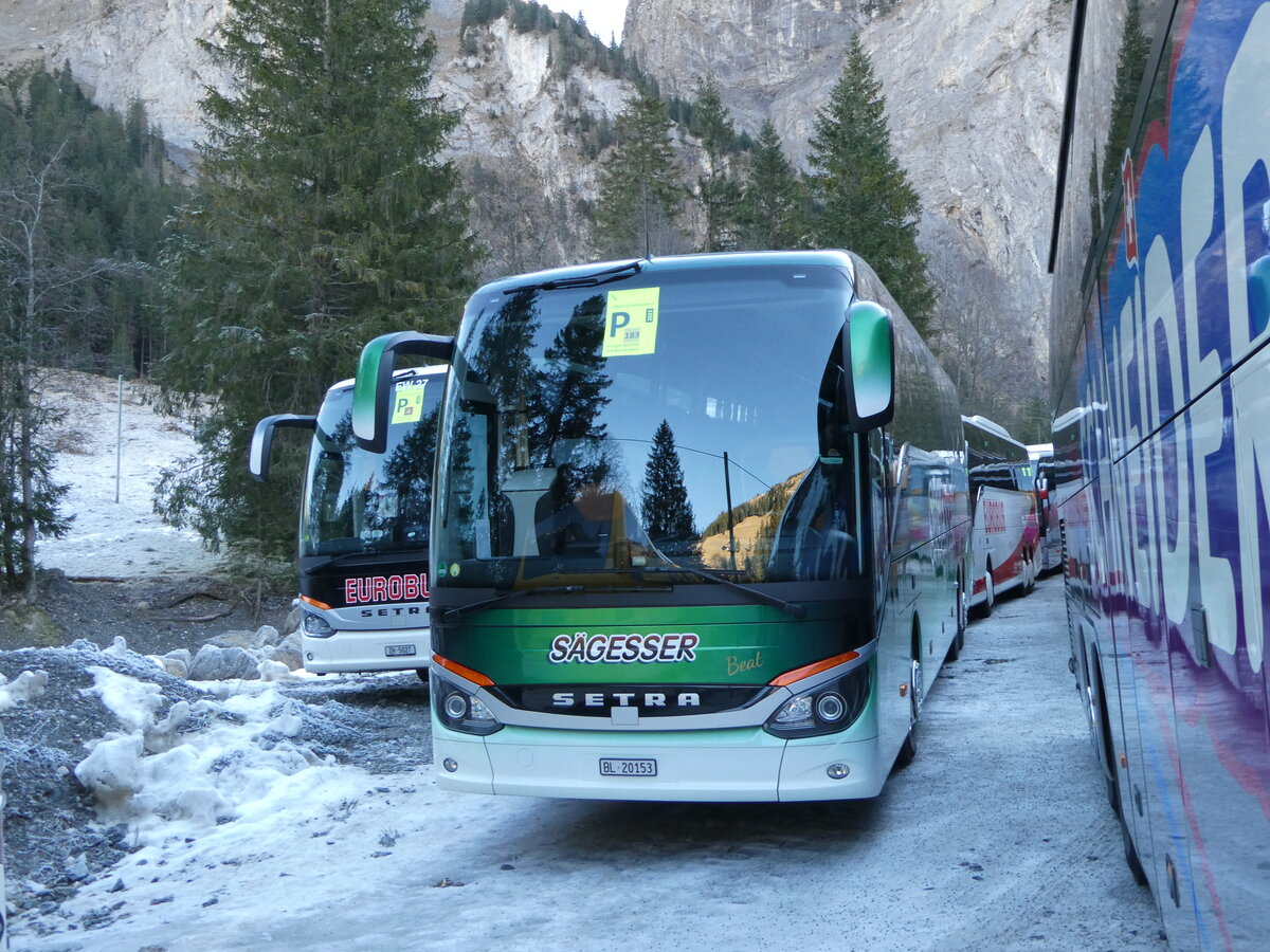 (244'681) - S�gesser, Wintersingen - Nr. 9/BL 20'153 - Setra am 7. Januar 2023 in Adelboden, Unter dem Birg